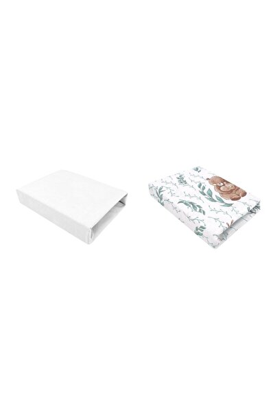 MimiNu Set 2 cearceafuri cu elastic, MimiNu, Pentru patut leagan sau patut co...