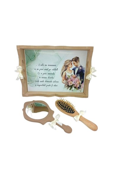 OEM Set 3 piese cu tavă pentru pregătirea miresei