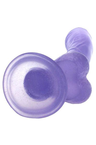 WildFashion Jucarie sexuala realistica cu striatii si ventuza pentru fixare, mov deschis, TOY333-110