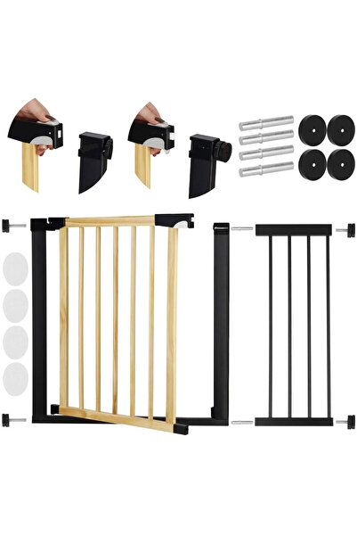 SERSIMO Safety Gate for stairs, adjustable, made of wood with steel structure, 103-110cm