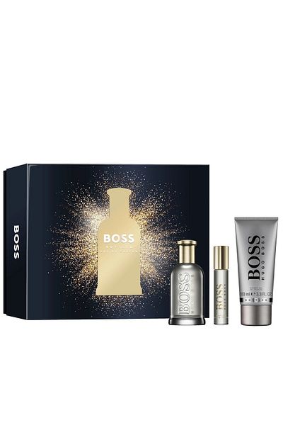 Hugo Boss Boss Bottled Gift Set – Eau de Parfum 100ml + Shower Gel 100ml + Travel Eau de Parfum 10ml for Men