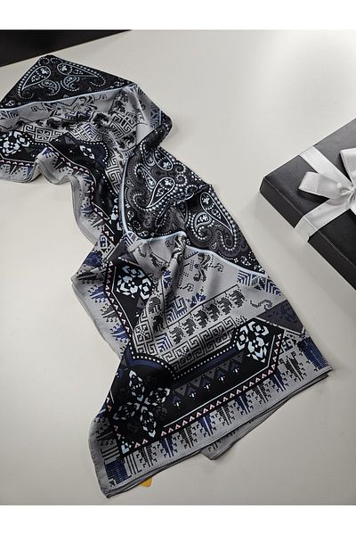 Webinay Home Retro Pattern Voile Silk Shawl New Season Scrafs Hijab