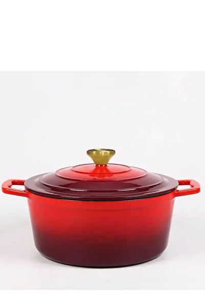 VAV GET Enameled Cast Iron Casserole Dish with Lid - 5 Quart Enamel Cookware Pot