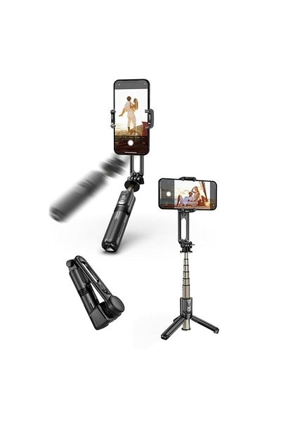 Danex Selfie Stick with Tripod and Remote, 70cm, Mini, R83, Silicon Flex, Deep Dark
