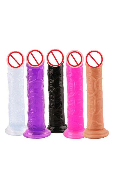 WildFashion Jucarie sexuala realistica cu striatii si ventuza la capta pentru o fixare ferma, Fuchsia TOY347-55