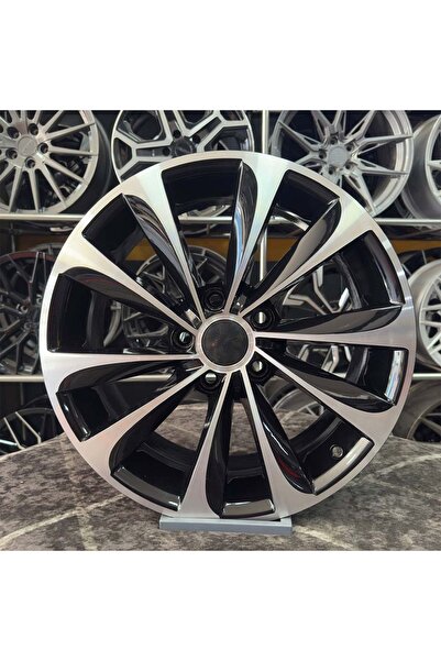 Emr 17 inç 5x114.3 Megane İ30 Fluence Siyah Elmas Kesim Jant Modeli (4 Adet)