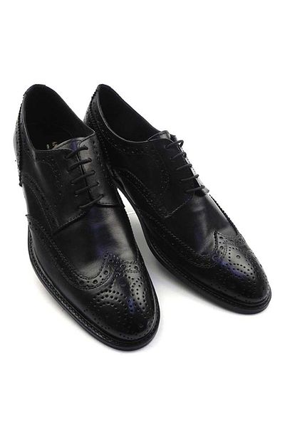ZAZAMAG Dalton business men's genuine leather shoes, black