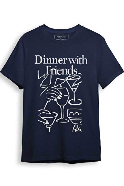 The Baski Μπλουζάκι με στάμπα φίλου τραπεζαρίας 100% βαμβακερό Premium