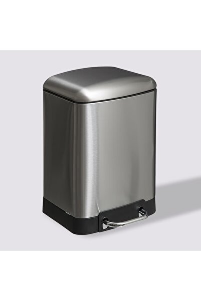 Genel Markalar Ariane 6 L Metal Pedallı-Inox Çöp Kovası, Yavaş Kapanma, Kolay...