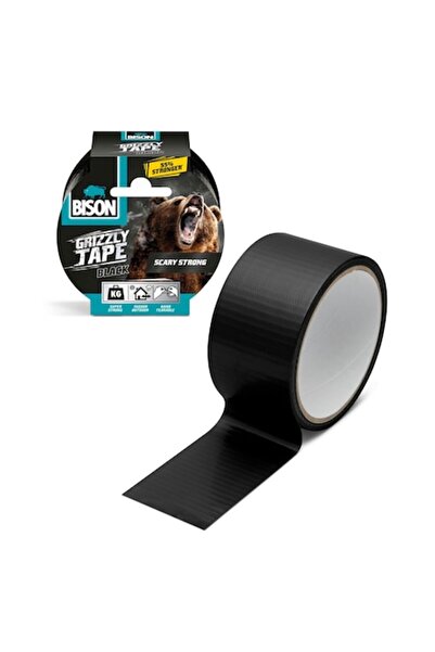 Primlife Bandă adezivă ranforsată Bison Grizzly, neagră, 10 m