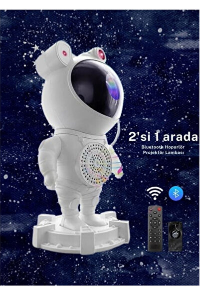 Genel Markalar Astronot Bluetooth Hoparlör & Gökyüzü Projektör – Galaxy Efekt...
