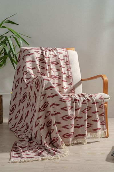 MYLASA HOME 100% Cotton Sofa Shawl Tv Blanket,130X170 cm High Quality Cotton Fabric