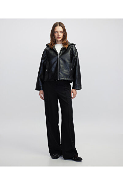 İpekyol Fabric Mix Colorblock Coat