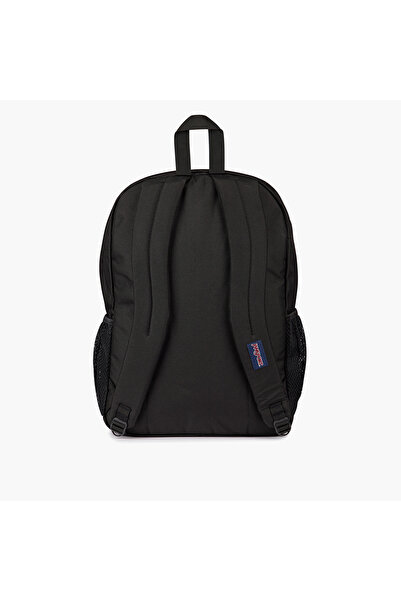 Jansport Solid Backpack with Adjustable Straps and Zip Closure - 19x33x5 cms
