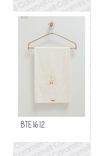 Caramell My Baby Kumsal Baby Blanket New Season Combed Cotton and Soft Textured 80X90 Natural 1612