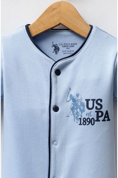 U.S. Polo Assn. U.S. Polo Assn Usb2541 Boy's Blue Jumpsuit