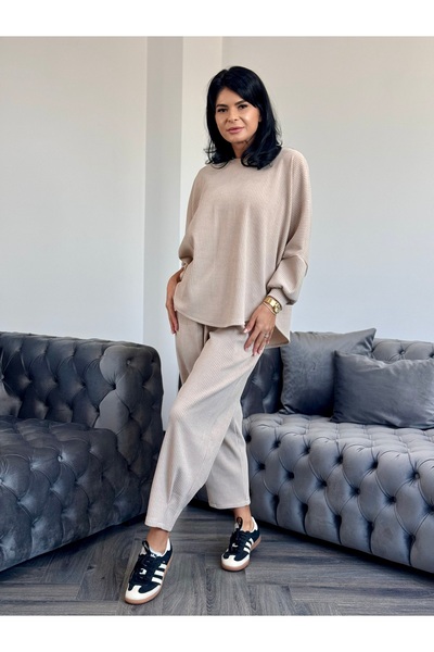 RAMONA BADESCU EXCLUSIVE Ribbed velvet set – oversized cut