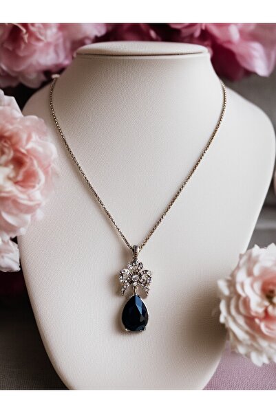 FAYRA ACCESSORIES Zirkon Taşlı Fiyonk Kolye