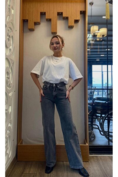 OurStyles A.U.R.A >>>Y.E.N.I S.E.Z.O.N ^^Woman^^ Wide Leg Jean High Waist Pal...