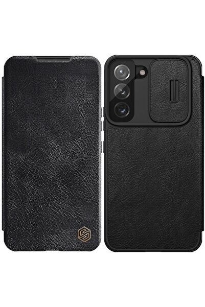 dalip Husă de protecție cu clapă pentru Samsung Galaxy S22 Plus/Pro, neagră