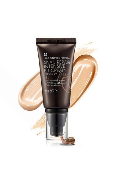 Mizon Coloring face cream Snail Repair Intensive BB Cream SPF50+ PA+++, 50 ml, 27 Sand Beige