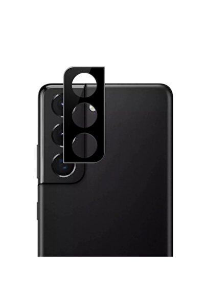 SOHO Camera protection film compatible with Samsung Galaxy S22 Plus, metal with tempered glass, Black