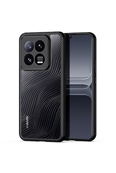 OEM Husă de protecție compatibilă cu Xiaomi 14 Pro, seria Aimo, H363, PU, neagră