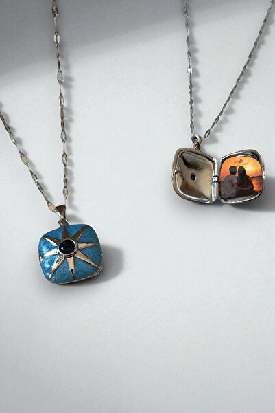 Lynare Polar Star Model Enamel Openable Square Cover Picture Zircon Stone Ste...