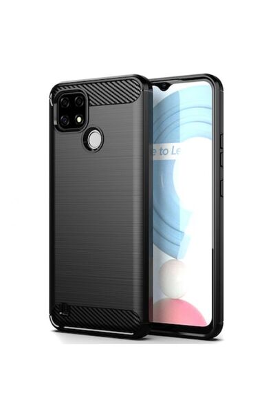 dalip Carcasă de protecție compatibilă cu Realme C21, silicon carbon, TPU, ne...