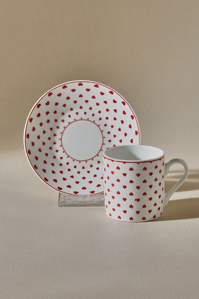 Karaca Sweet Love 2 Person Coffee Cup 90 ml