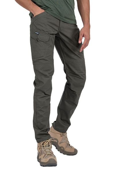 NkyÜniforma Men's Khaki Tactical Cargo Pants - Multi-Pocket, Zippered, Durable Fabric