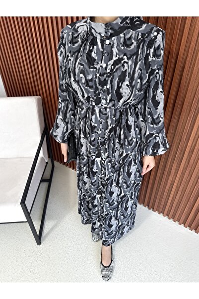 Melike Tatar Φόρεμα με πλισέ με σάλι 32-2380