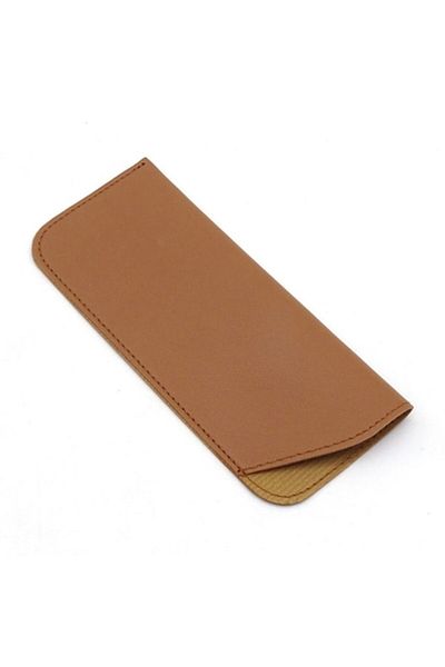 Gaudi Toc pentru Ochelari, E37, Piele poliuretanica, Light Light Brown