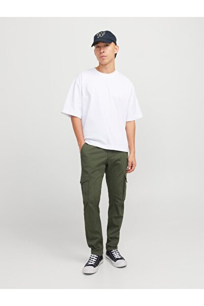 Jack & Jones JPSTPAUL FLAKE CARGO OLIVE NIGHT NOOS