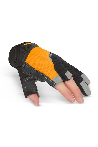 Primlife Gloves Size M Foam Palm, 3 Open Fingers