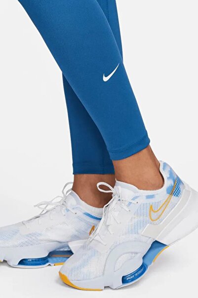 Nike One High Rise Leggings Full Length 2 Cepli Yüksek Belli Toparlayıcı Tayt Mavi