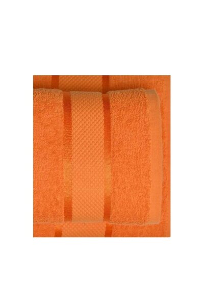 OEM Set 4 prosoape de baie, Bumbac, 70x140cm, 400g/m², Portocaliu