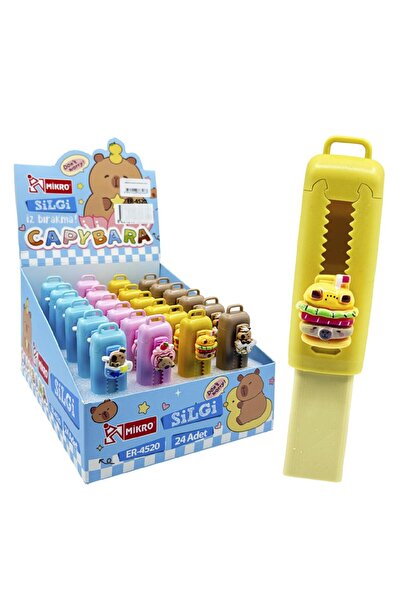 Mikro Gumă de șters glisantă Capybara (ER-4520) 24 buc