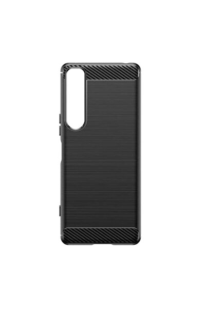 dalip Carcasă de protecție compatibilă cu Sony Xperia 1 IV, silicon carbon, n...