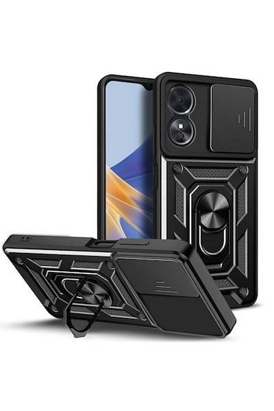 Dali Protective Case Compatible with Xiaomi Redmi 13C / Poco C65, CamShield Series, Black