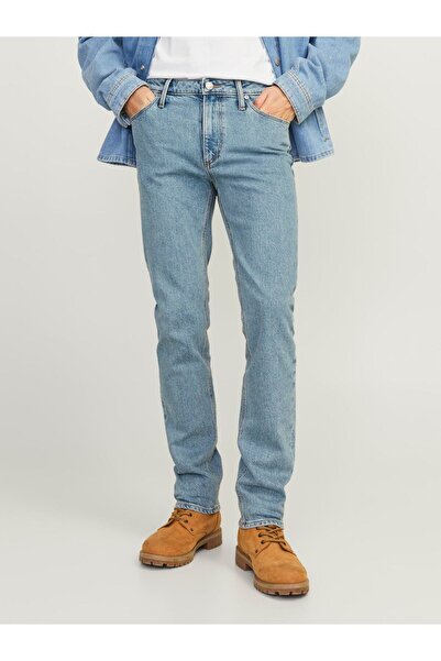 Jack & Jones Jjıclark Jjevan Am 495 Blue Men's Jeans 12253073