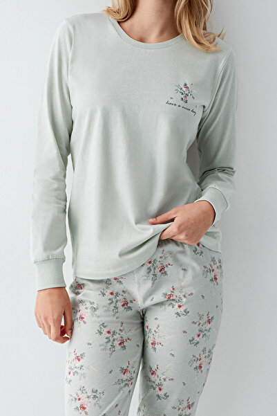 Rolypoly Kadın Yeşil Pijama Takımı