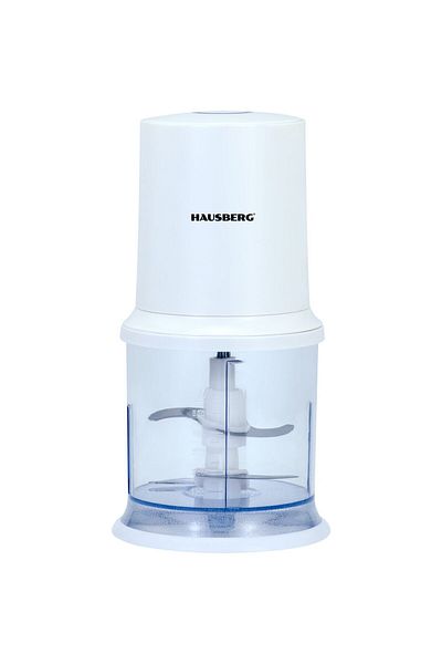 Hausberg Electric chopper HB-4502AB, 400W, 1 speed, 500 ml, plastic bowl, 2-blade knife