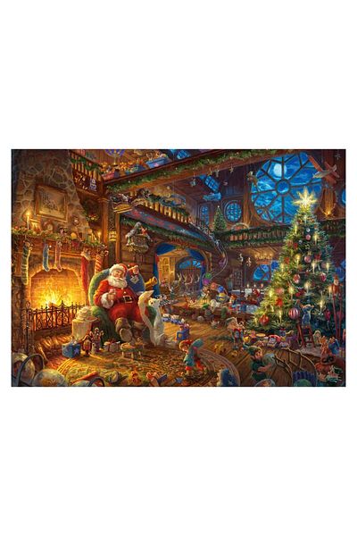 Schmidt Puzzle - Thomas Kinkade: Santa Claus And His Elves, Limited Edition, 1000 piese