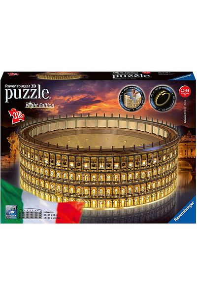 RAVENSBURGER Puzzle 3D cu LED - The Coliseum, 216 piese
