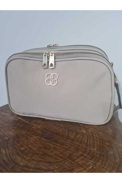 glowfit Women's Cream 3 Compartment Waterproof Fabric Mother Bag