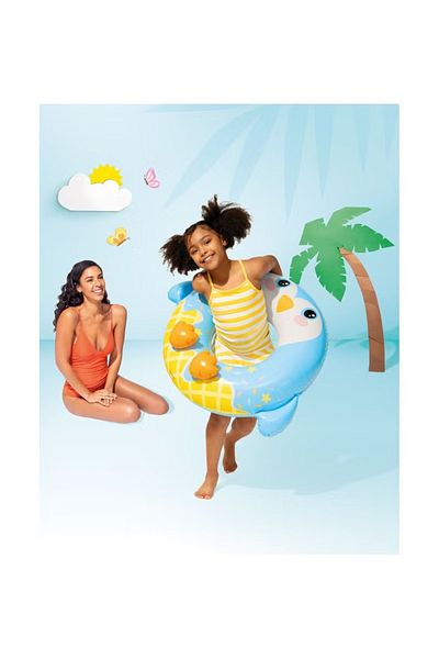 Intex حلقة سباحة قابلة للنفخ على شكل حيوان لطيف - 76 سم