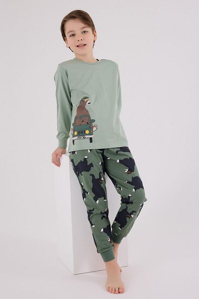 Rolypoly Boy's Green Pajama Set
