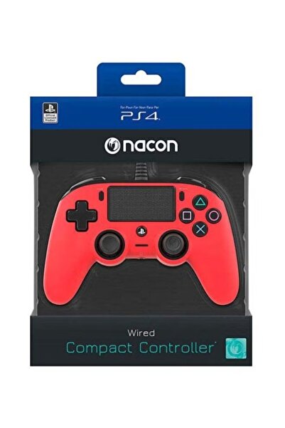 Nacon Wired Compact Controller For PlayStation 4 Red