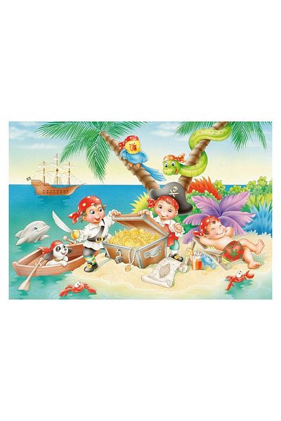Schmidt Puzzle - Pirate gangs, 3x48 pieces, includes 1 poster